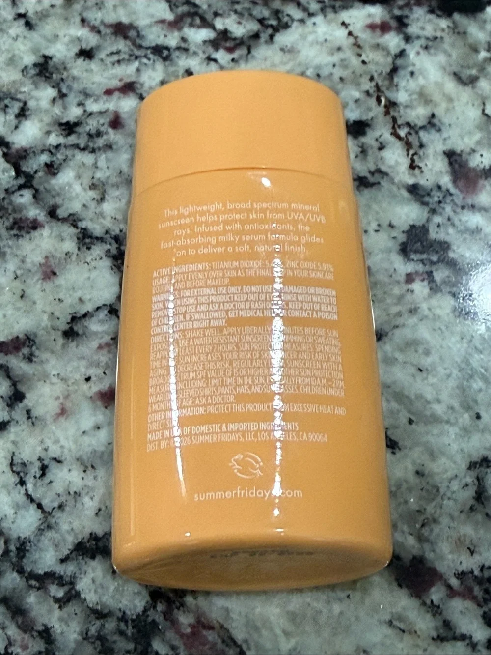 Summer Fridays SPF 50 Mineral Milk Sunscreen